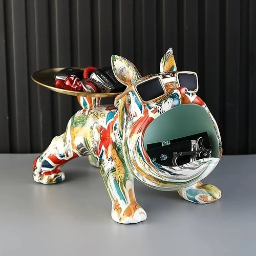 Resin french bulldog colorful - bulldog,