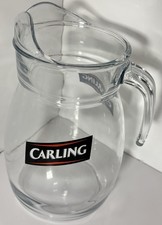 Carling Beer Glass Jug Pitcher