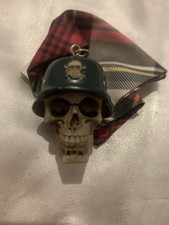 Skull Helmet Keychain Punk