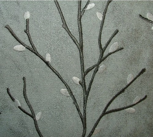 Grey blue embroidered - grey,