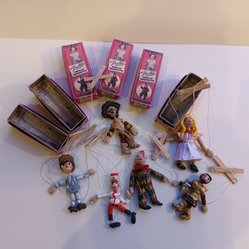 Dolls house miniature - house, puppets