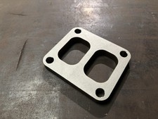 T4 Divided Turbo Flange, 12mm 316 Marine Grade Stainless Steel, Through Holes