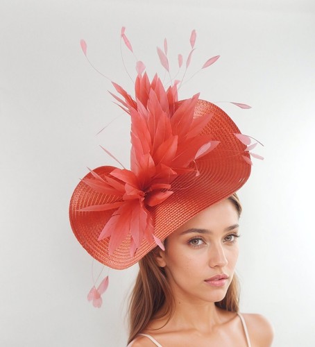 Coral orange saucer disc - saucer,