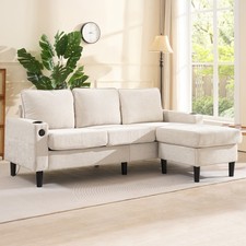 Fabric sectional sofa - fabric,