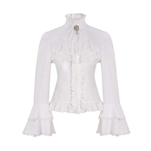 Women victorian lace blouse - women,