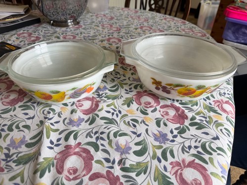 Vintage casserole dish with - vintage,