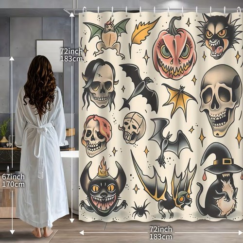 Halloween doodle shower - halloween,