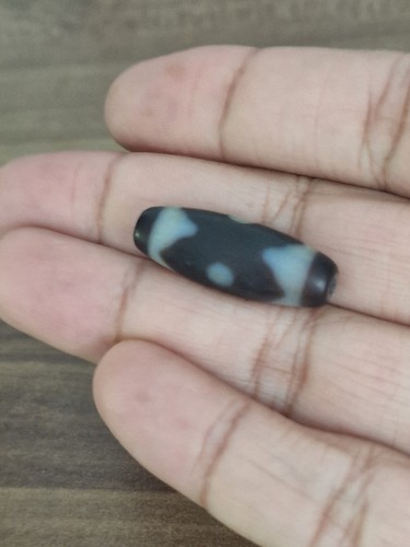 Agate dzi stone bead tibet - ,