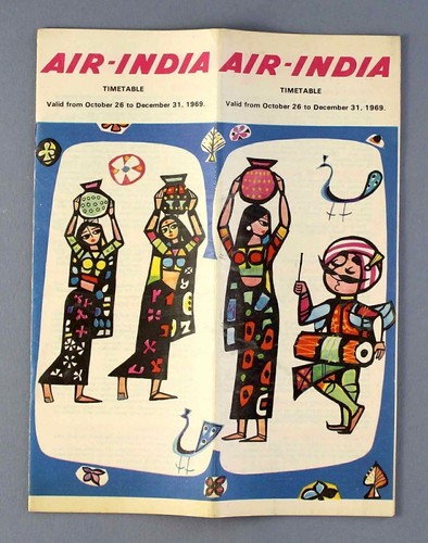 Air india airline timetable - india,