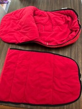 Bugaboo red fleece stroller