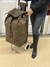 Xtra Large Shopping Trolley 62L LightWeight Strong Folding Cart Shopper 2 Wheels