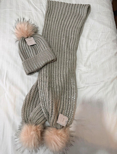 Women grey knit - women's, hat