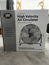 Prem-I-Air 18" 45 cm High Velocity Air Circulator Fan, Chrome Finish