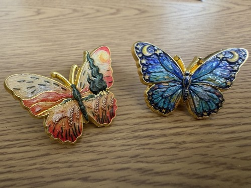 Butterfly enamel pin - butterfly,