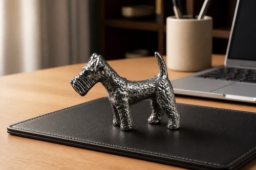 Vtg metal irish terrier - vtg,