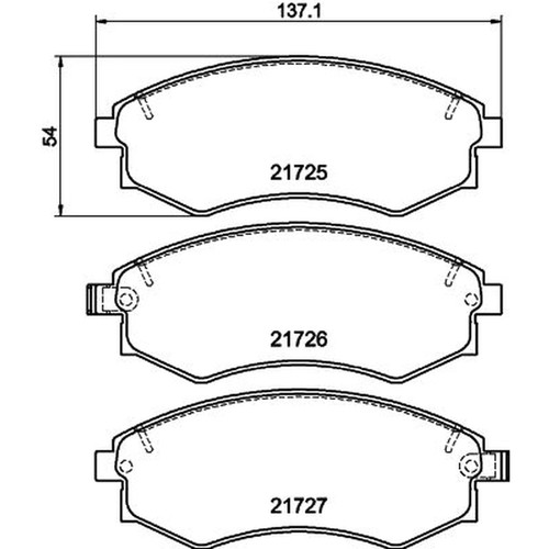 Mintex front brake pad set - brake,