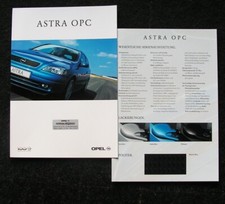 Opel Astra G OPC, brochure 8.1999 with supplement technical Data