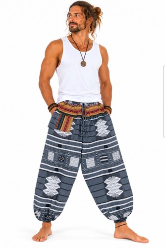 Men cotton harem - cotton, pants