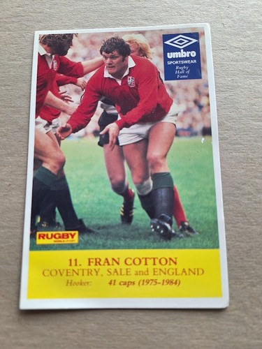 Rugby union memorabilia - union,