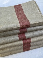 Antique 1900s / 1910s French X6 ( Sold Seperatly ) Woven Linen Tea Towels