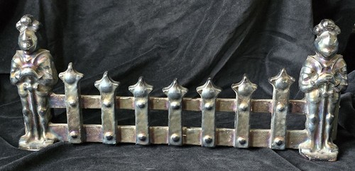 Wrought iron knights - wrought, fire