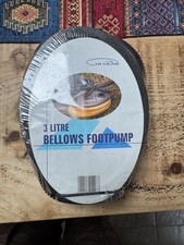 New Hi Gear 3 litre bellows foot pump for air beds, camping