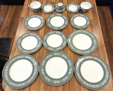 WEDGWOOD ASIA DINNER SET 15 PIECES PLAIN & GOLD EDGE