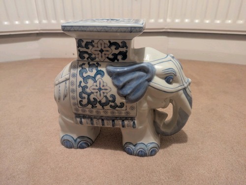 Vintage ceramic elephant plant - vintage,