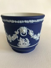 Wedgwood blue jasper Dip planter C1890-1910