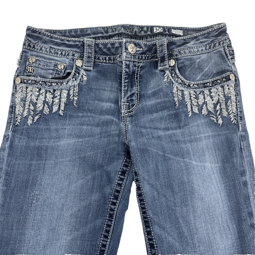 Miss embroidered feathers - miss, me