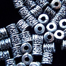 100 pcs  8mm Tibet silver
