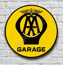 AA GARAGE GASOLINE WALL SIGN PLAQUE CLASSIC PETROL GAS & OIL VINTAGE MOTOR