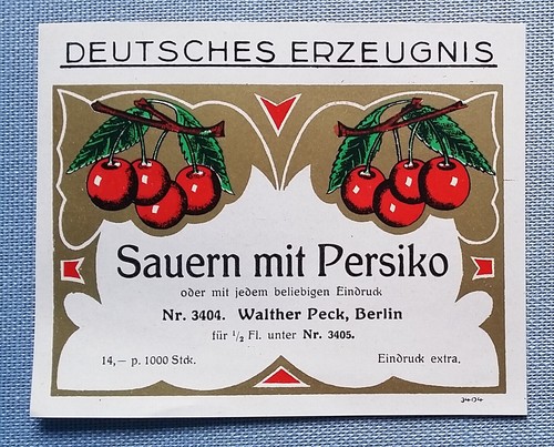 Old pattern label liqueur - old,