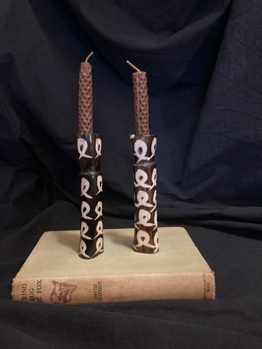 Vintage african horn candle - vintage,
