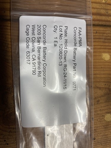 9771 concorde battery hold - concorde,