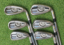 PING G SERIES YELLOW DOT IRONS 6-SW – AWT 2.0 REG STEEL – V.V.G.C 