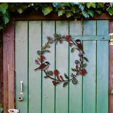 Clearance - Metal Bird Flower