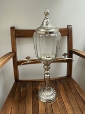 Distillerie et Domaines de Provence Absinthe Fountain 2 Pourers glass silver uk