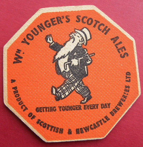 Youngers beer mat - beer,