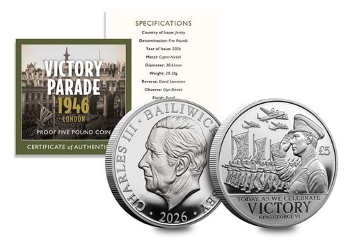Wwii victory parade proof - victory, £5