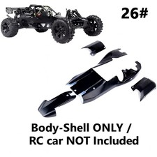 Baja 5B Body Shell 1/5 Scale 🛞 Fits HPI & Rovan – Ready to Install (Black)