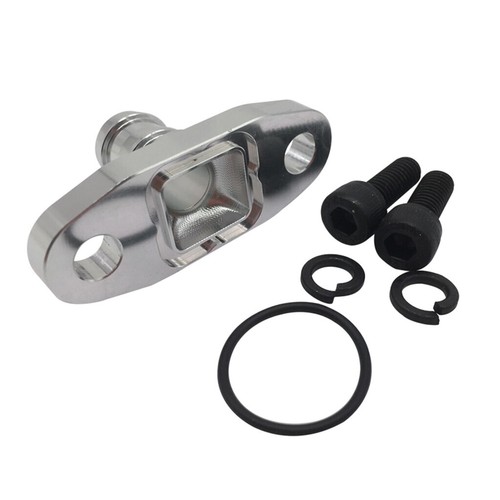 Billet turbo oil drain - oil,