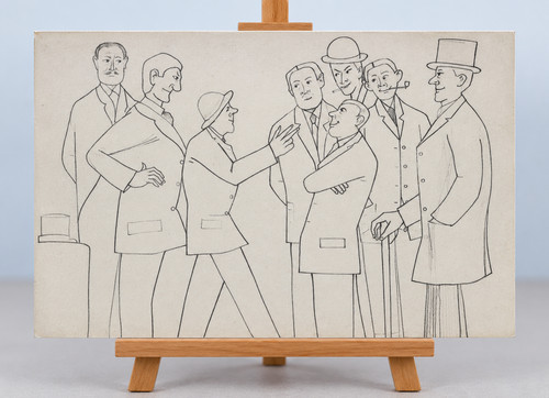 Lowry pencil drawing - lowry,