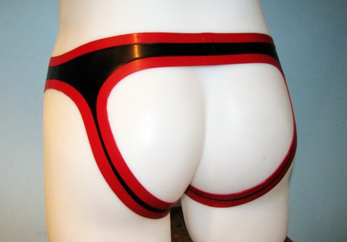 Mens rubber pouch jockstrap - mens,