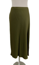 M&S Women's Skirt Olive Matt
