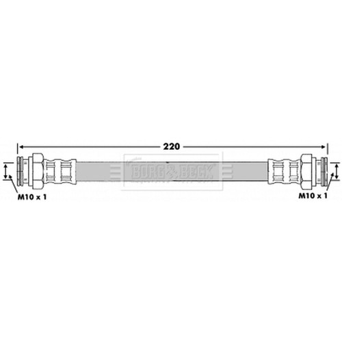 Brake hose for fiat - fiat, multipla