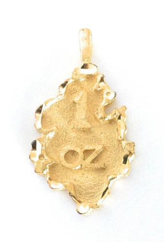 Nugget pendant charm gold - charm,