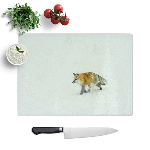 Red fox alone - red,