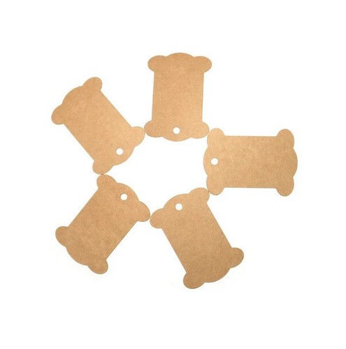 Kraft card mini spool bobbins - mini,
