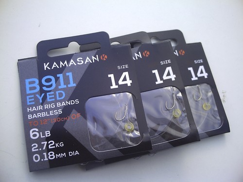 B911 eyed barbless bait - 24,